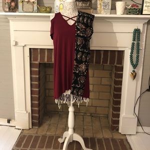 Cold Shoulder free OS Leggings